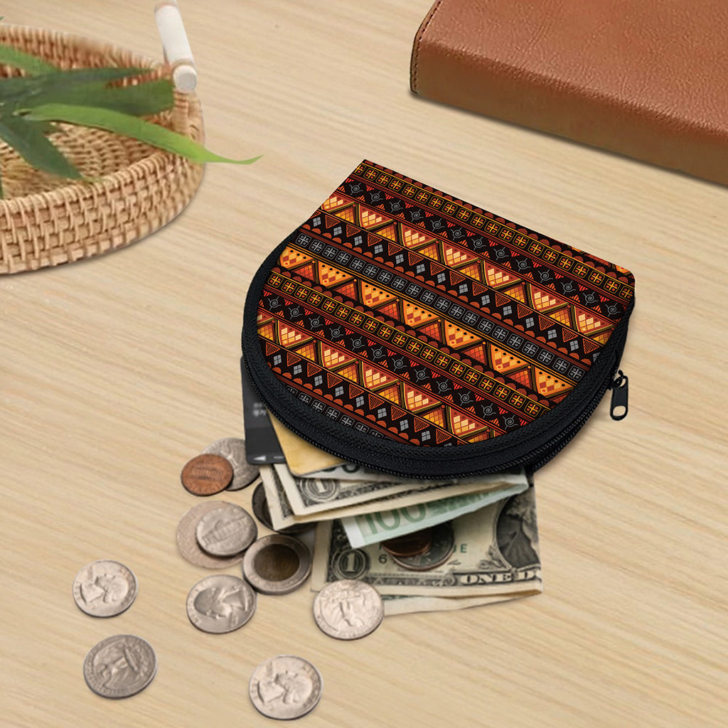 Native Tribal African Pattern Print Coin Purse