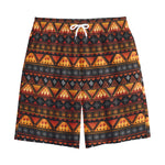 Native Tribal African Pattern Print Cotton Shorts