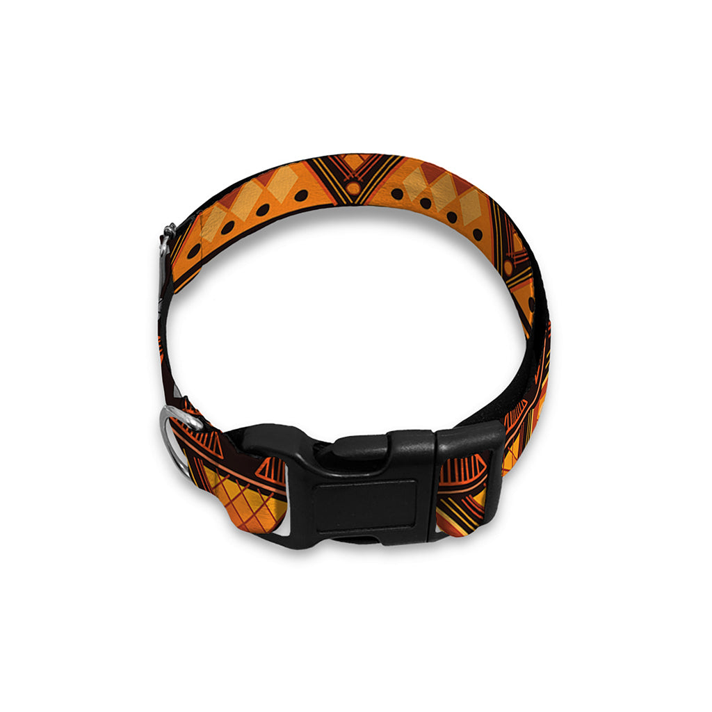 Native Tribal African Pattern Print Dog Collar