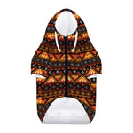 Native Tribal African Pattern Print Dog Zip Up Hoodie