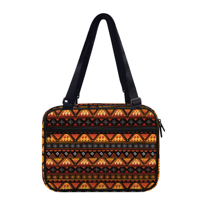 Native Tribal African Pattern Print Double Strap Bible Bag