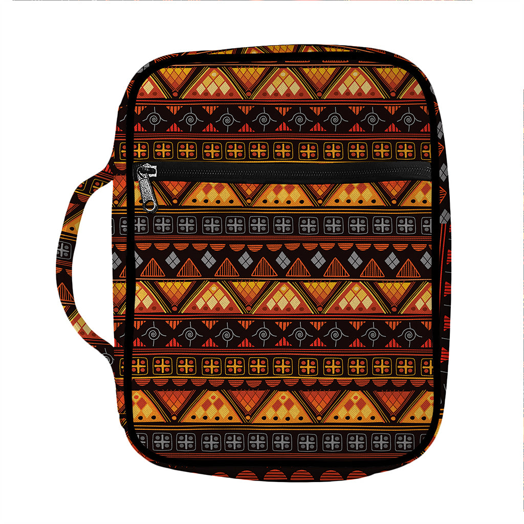 Native Tribal African Pattern Print Front Pocket Bible Bag