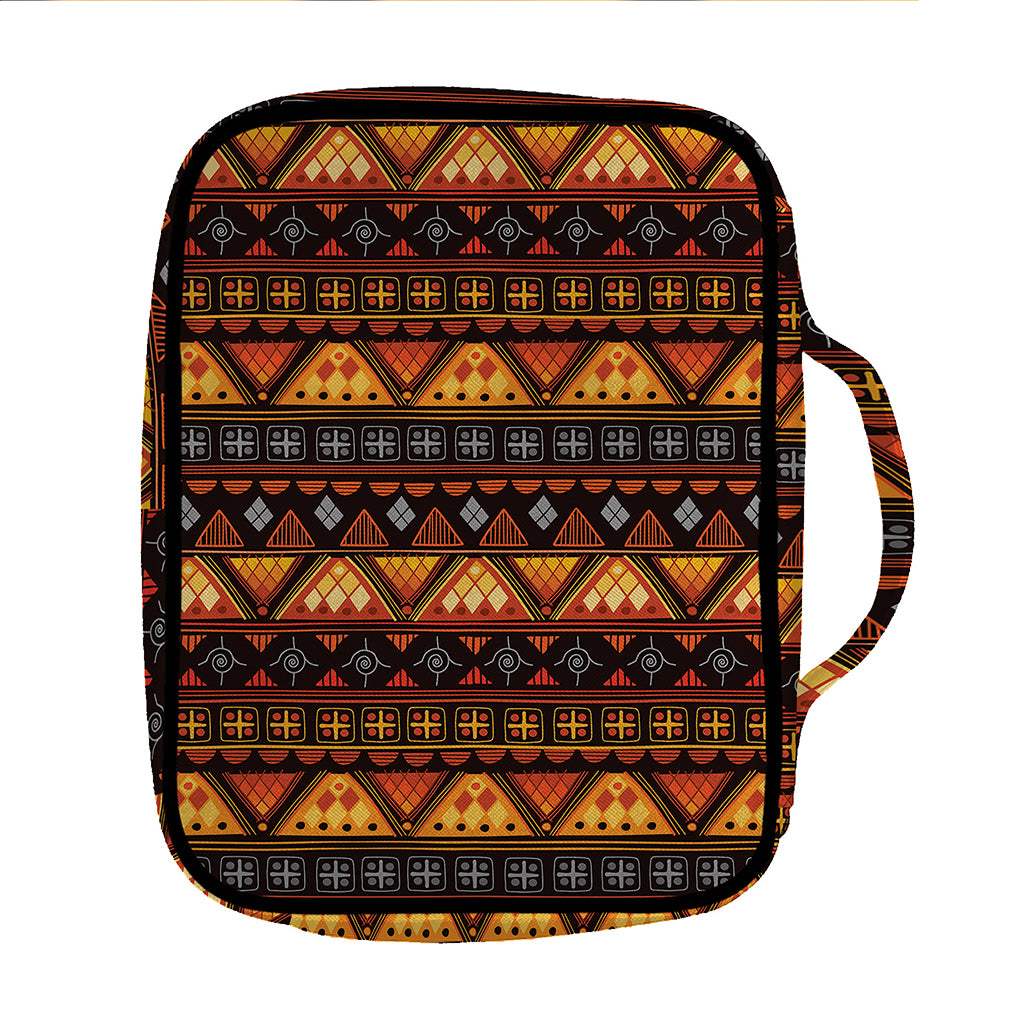 Native Tribal African Pattern Print Front Pocket Bible Bag