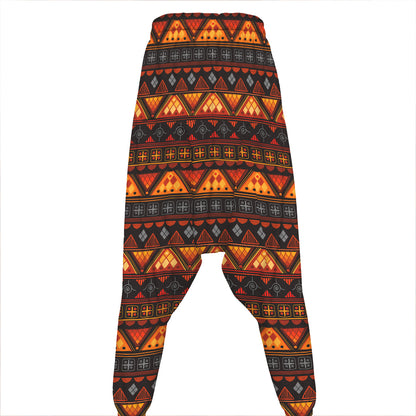 Native Tribal African Pattern Print Hammer Pants