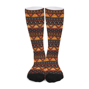 Native Tribal African Pattern Print Long Socks