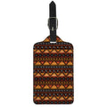 Native Tribal African Pattern Print Luggage Tag