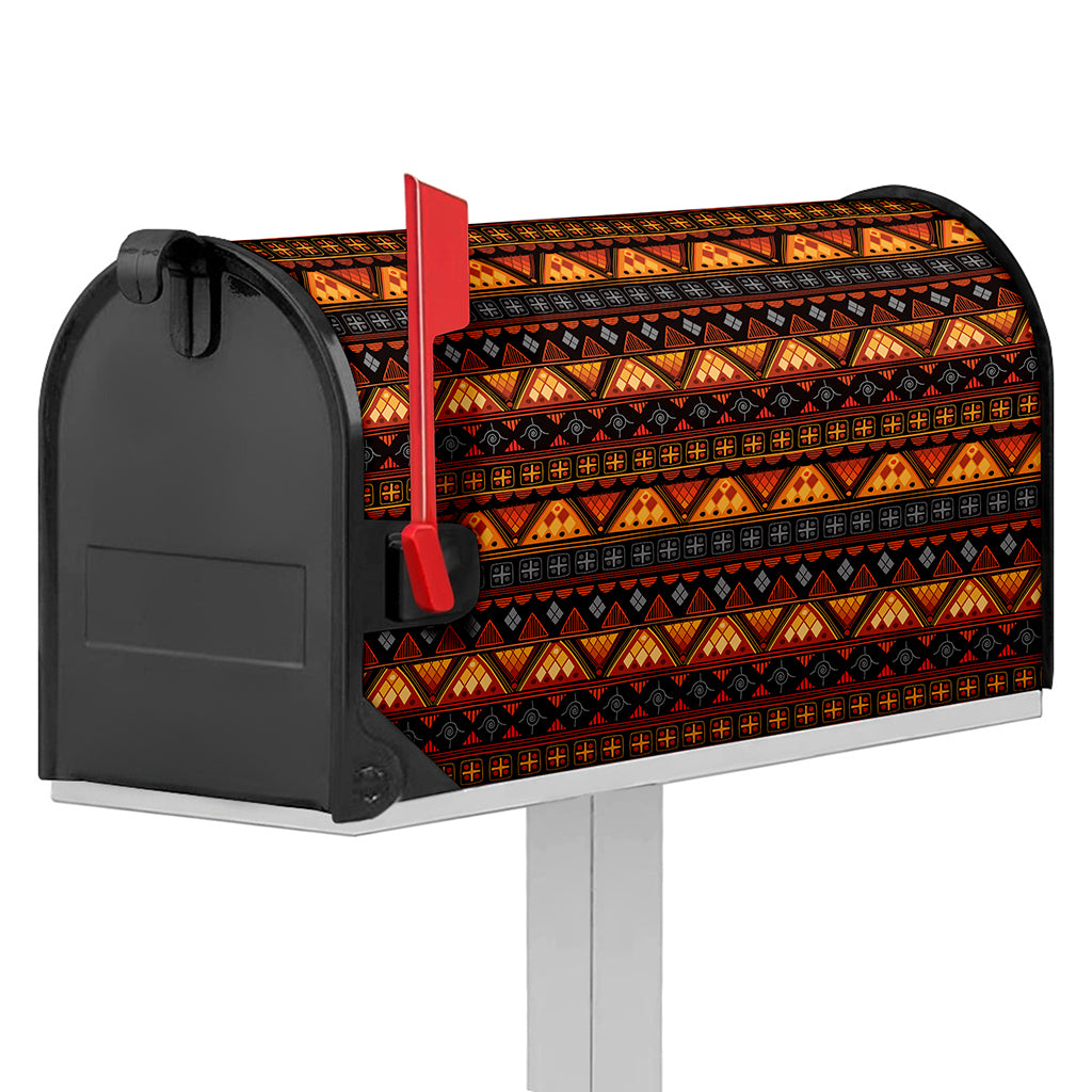 Native Tribal African Pattern Print Mailbox Cover