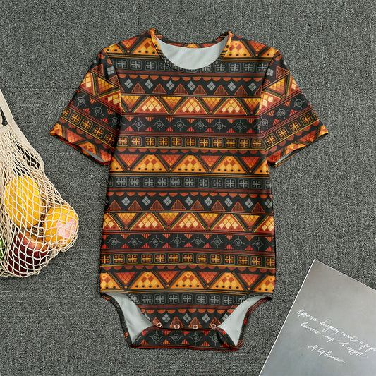 Native Tribal African Pattern Print Men's Bodysuit
