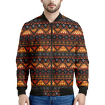 Native Tribal African Pattern Print Men's Bomber Jacket
