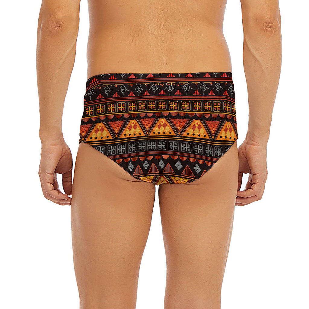 Native Tribal African Pattern Print Men's Briefs
