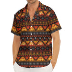 Native Tribal African Pattern Print Men's Deep V-Neck Shirt