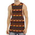 Native Tribal African Pattern Print Men's Muscle Tank Top