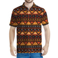 Native Tribal African Pattern Print Men's Polo Shirt