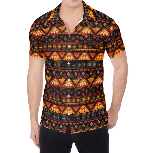 Native Tribal African Pattern Print Men's Shirt
