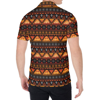 Native Tribal African Pattern Print Men's Shirt
