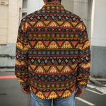 Native Tribal African Pattern Print Men's Shirt Jacket