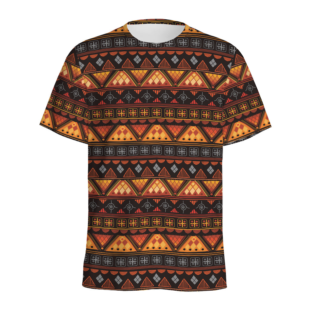 Native Tribal African Pattern Print Men's Sports T-Shirt