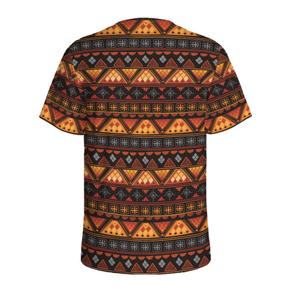 Native Tribal African Pattern Print Men's Sports T-Shirt