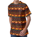 Native Tribal African Pattern Print Men's Velvet T-Shirt