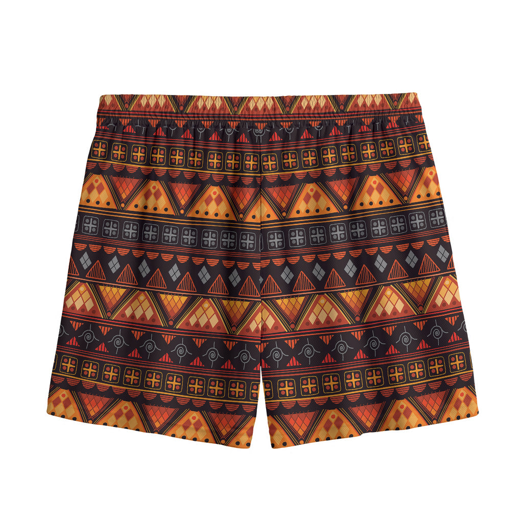 Native Tribal African Pattern Print Mesh Shorts