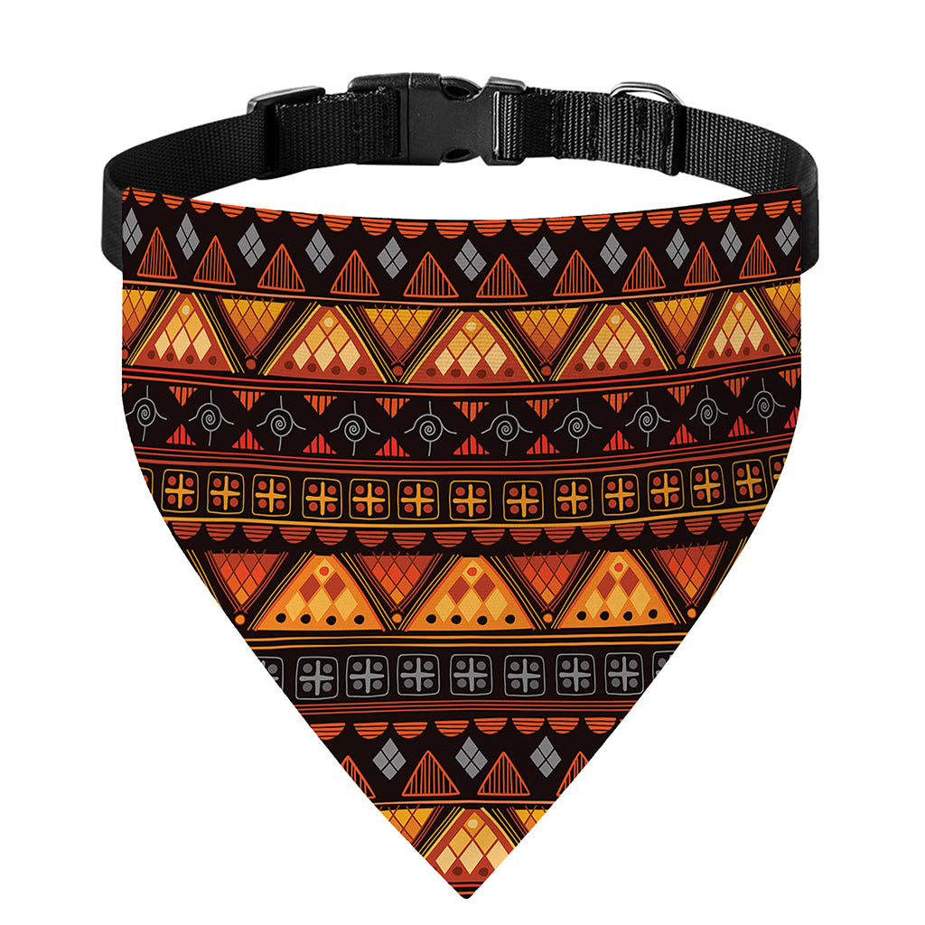 Native Tribal African Pattern Print Over The Collar Dog Bandana
