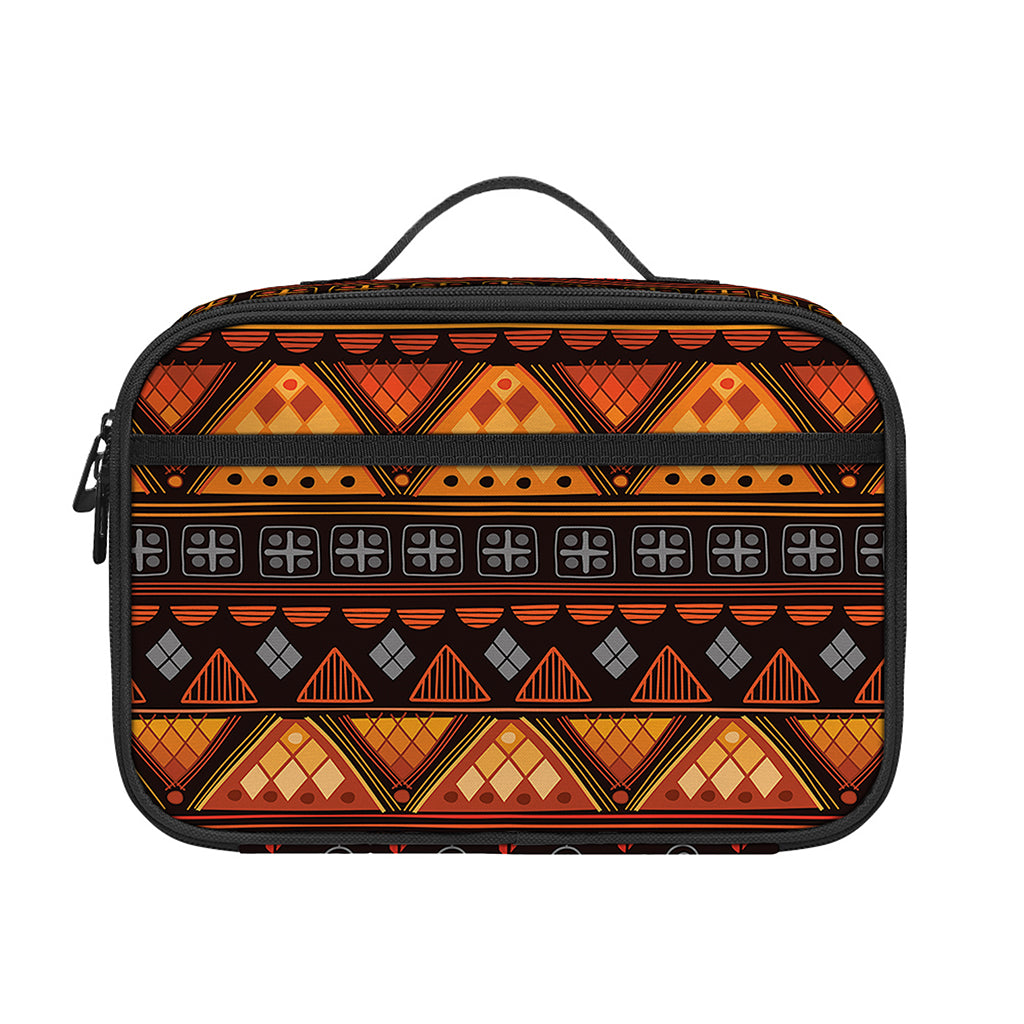 Native Tribal African Pattern Print Portable Lunch Bag