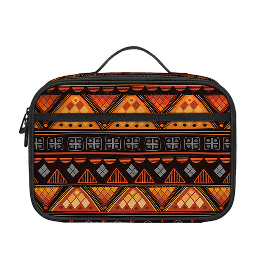 Native Tribal African Pattern Print Portable Lunch Bag