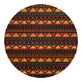 Native Tribal African Pattern Print Round Blanket