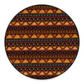 Native Tribal African Pattern Print Round Floor Mat