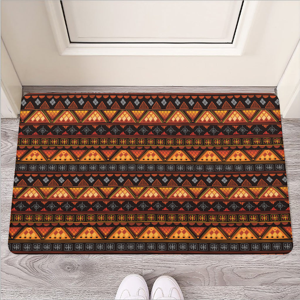 Native Tribal African Pattern Print Rubber Doormat