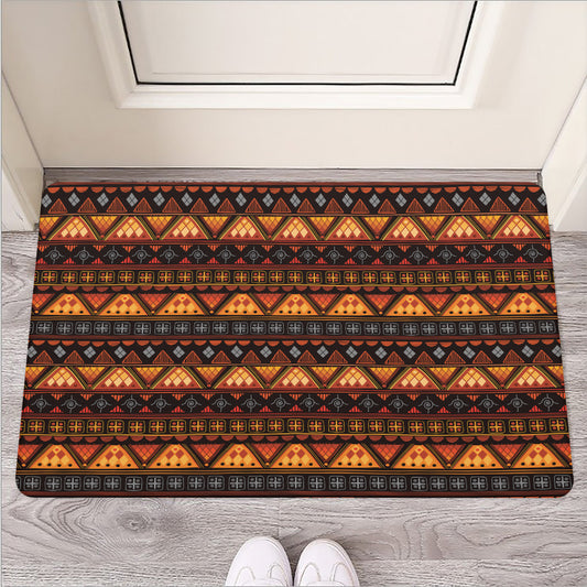 Native Tribal African Pattern Print Rubber Doormat