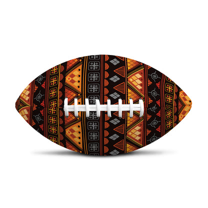 Native Tribal African Pattern Print Rugby Ball