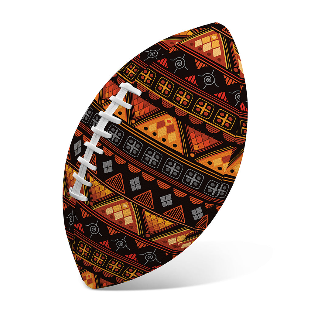 Native Tribal African Pattern Print Rugby Ball