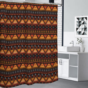 Native Tribal African Pattern Print Shower Curtain