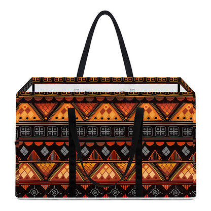 Native Tribal African Pattern Print Utility Tote Bag