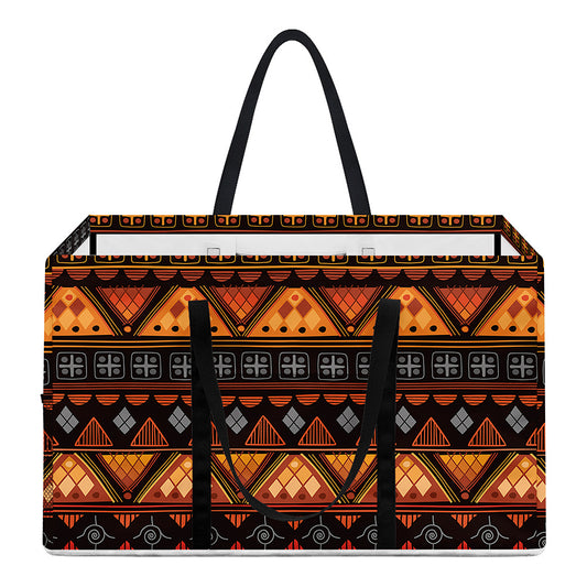 Native Tribal African Pattern Print Utility Tote Bag