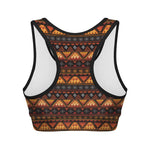 Native Tribal African Pattern Print Women's Sports Bra
