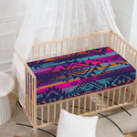 Native Tribal Aztec Pattern Print Baby Crib Sheet