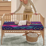 Native Tribal Aztec Pattern Print Baby Crib Sheet