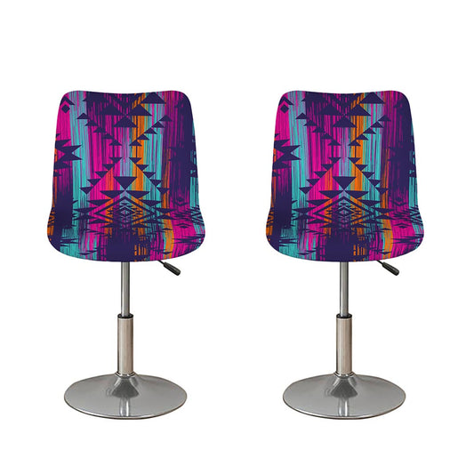 Native Tribal Aztec Pattern Print Bar Stool Covers