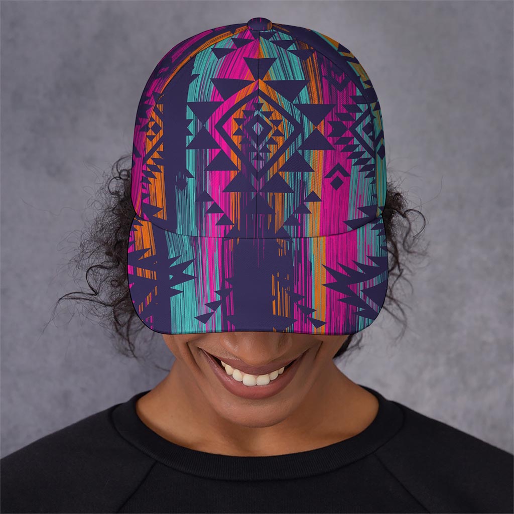 Native Tribal Aztec Pattern Print Baseball Cap