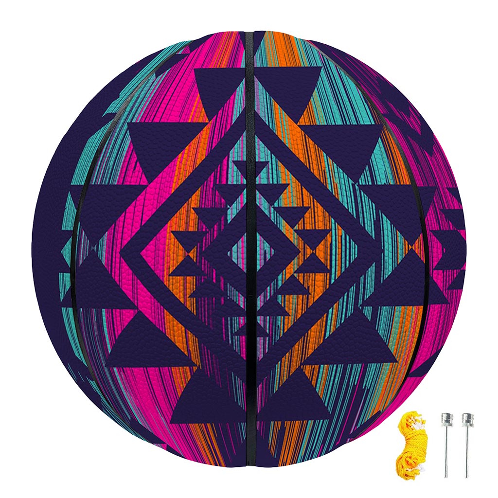 Native Tribal Aztec Pattern Print Basketball