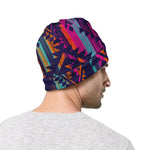 Native Tribal Aztec Pattern Print Beanie