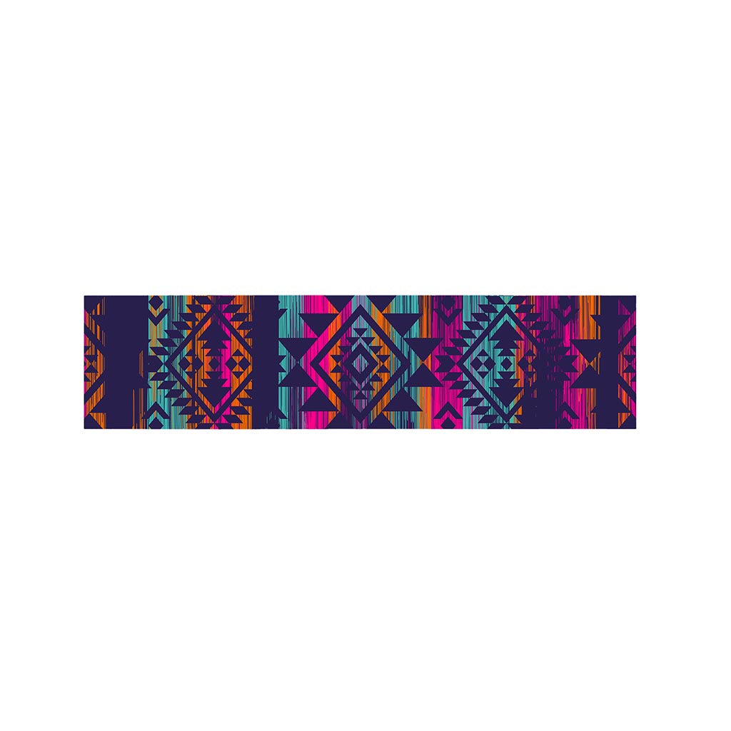 Native Tribal Aztec Pattern Print Bed Runner