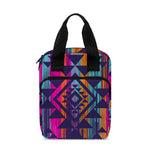 Native Tribal Aztec Pattern Print Bible Tote Bag