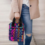 Native Tribal Aztec Pattern Print Bible Tote Bag