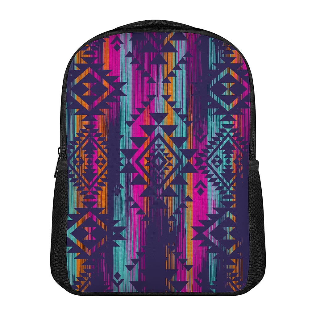 Native Tribal Aztec Pattern Print Casual Backpack