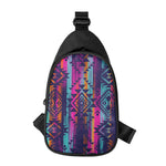 Native Tribal Aztec Pattern Print Chest Bag