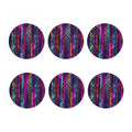 Native Tribal Aztec Pattern Print Coaster Set