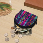 Native Tribal Aztec Pattern Print Coin Purse